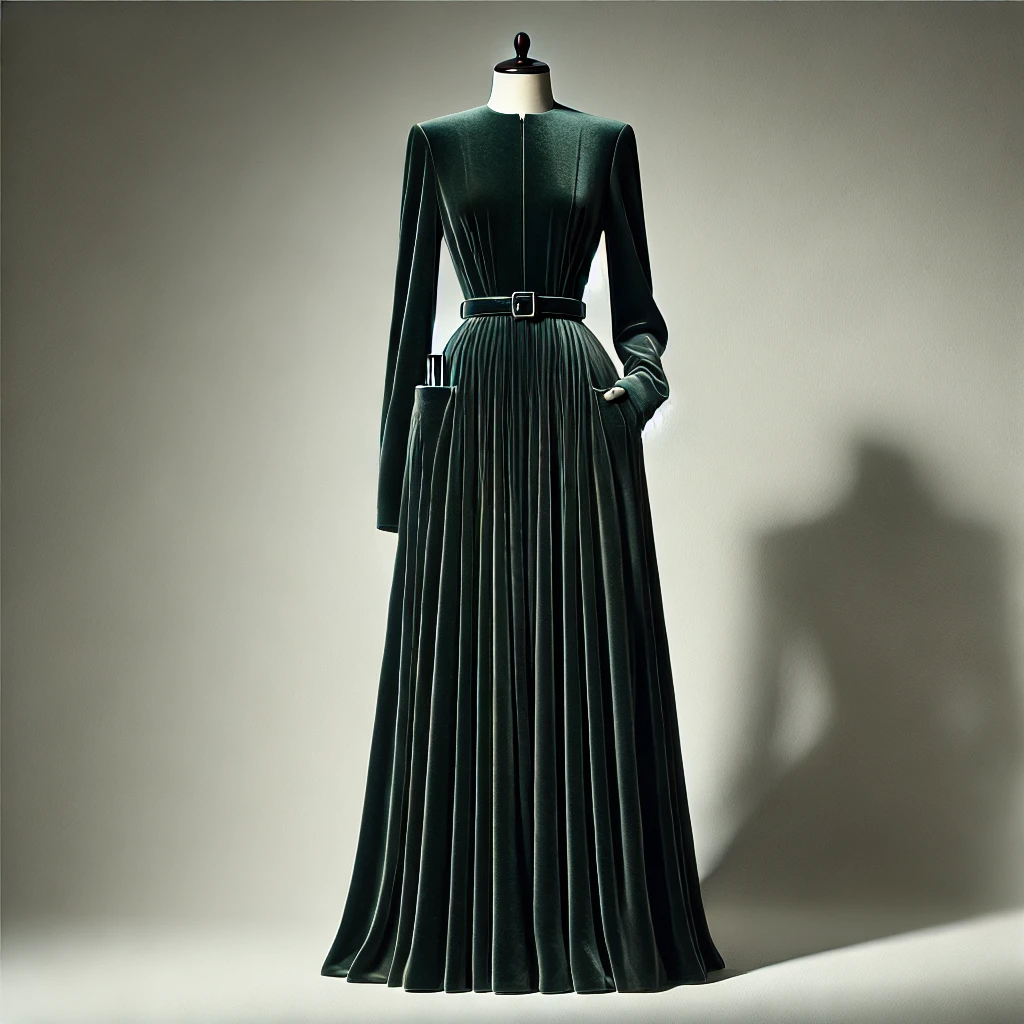 Green Velvet Evil Step-Mother Dress